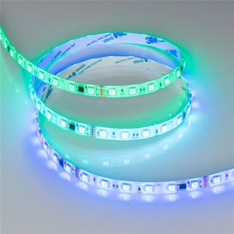 Светодиодная лента герметичная Arlight DMX-SE-B60-10mm 24V RGB-PX6 (14 W/m, IP65, 5060, 5m)