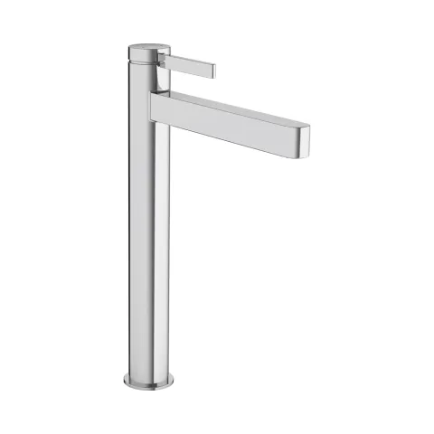Смеситель для раковины однорычажный со сливным клапаном Hansgrohe Finoris Push-Open, хром