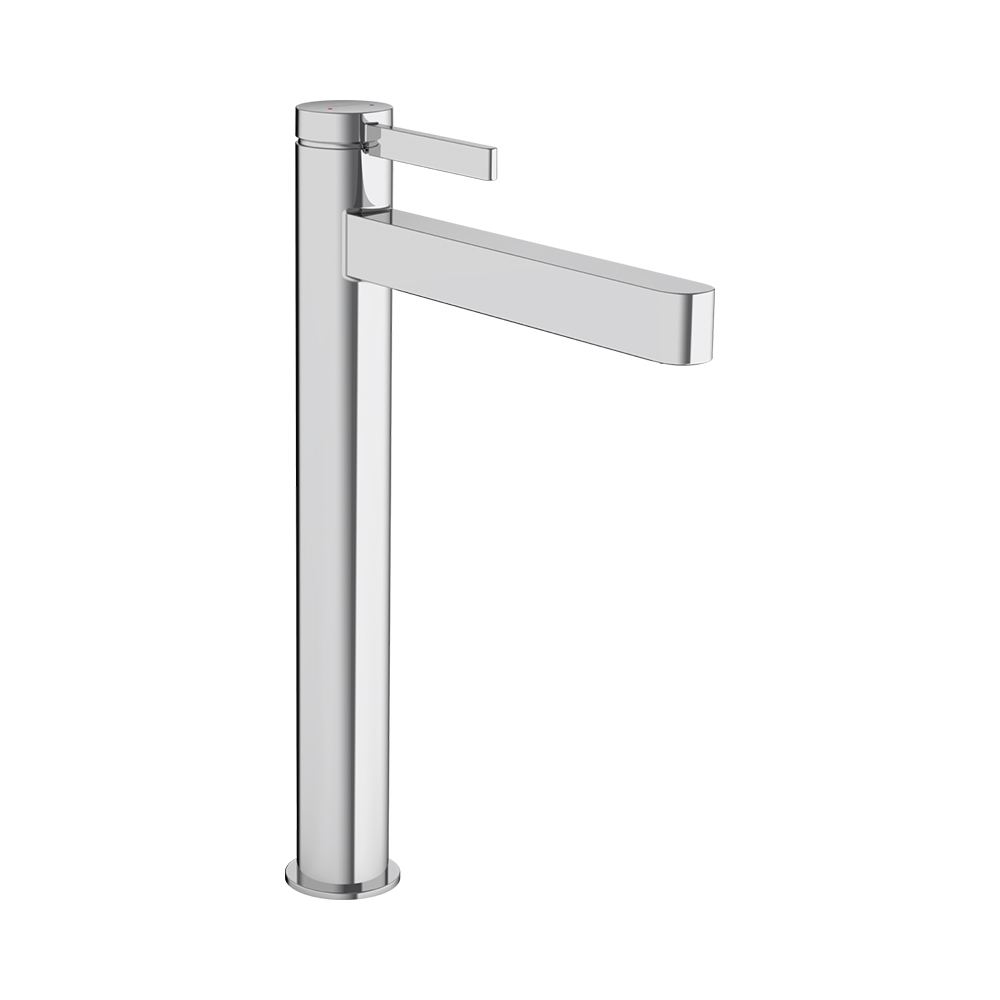 Смеситель для раковины однорычажный со сливным клапаном Hansgrohe Finoris Push-Open, хром