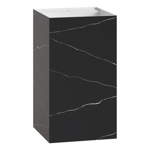 Раковина напольная ArmadiArt Cube Corian 480*480*850 Calacatta
