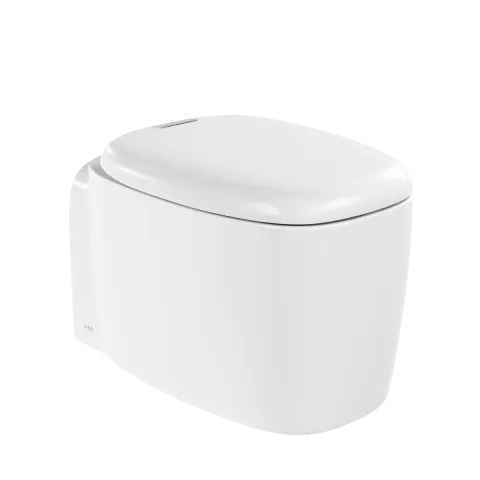 Подвесной унитаз VitrA Plural, безободковый, Rim-ex, матовый белый, санитарный фарфор, антибактериальное покрытие Hygiene + Clean, белый матовый