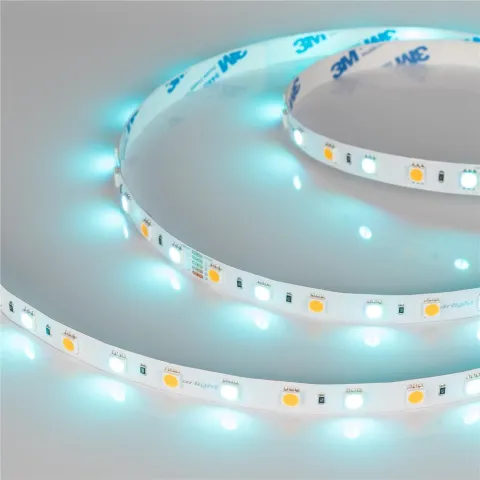 Светодиодная лента Arlight RT-B60-10mm 24V RGBW-Warm (14.4 W/m, IP20, 5060, 5m)