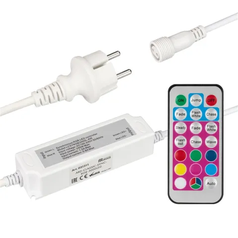 Контроллер Ardecoled ARD-CLASSIC-SYNC-RGB-3000LED White (230V, 250W, RF ПДУ)