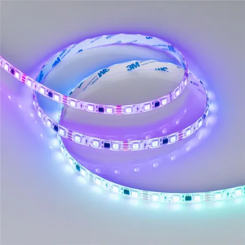 Светодиодная лента герметичная Arlight SPI-SE-B60-10mm 12V RGB-PX3-BPT (12 W/m, IP65, 5060, 5m)