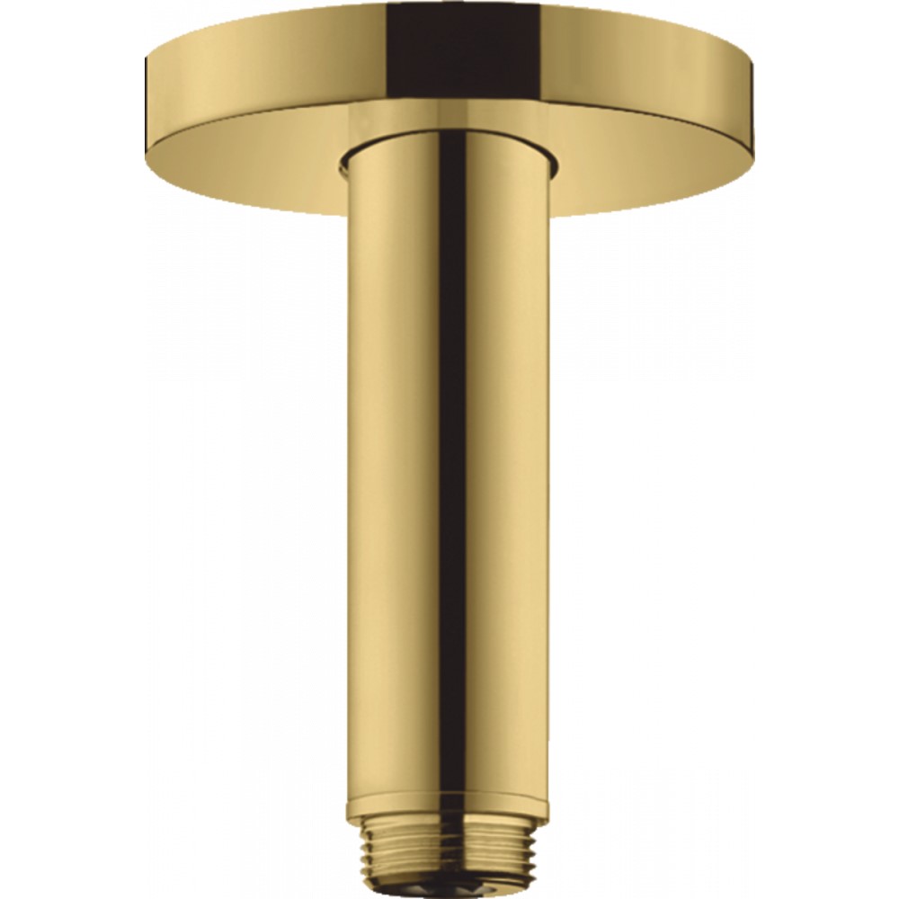 Потолочное подсоединение Hansgrohe S, 100 мм, полированное золото