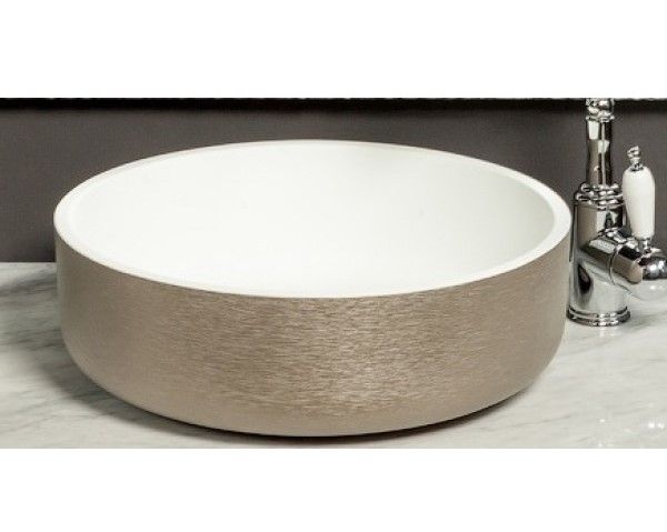 Раковина накладная Ø41,5 см ArmadiArt Sole Corian