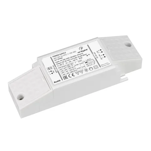 Блок питания Arlight ARJ-SP-34-PFC-1-10V-INS (34W, 500-800mA)