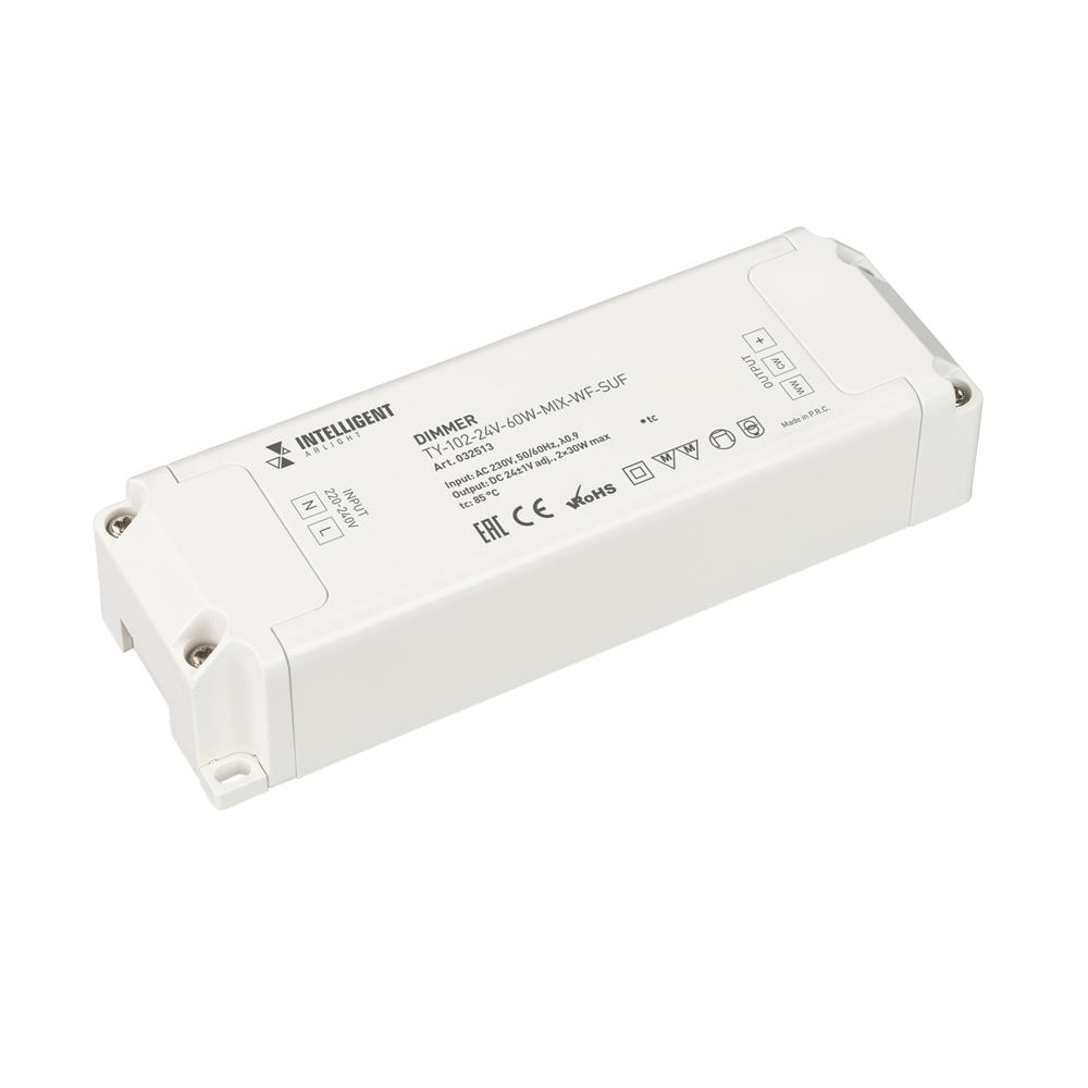 Диммер Arlight TY-102-24V-60W-MIX-WF-SUF (230V, WIFI, 433MHz, 2x1.25A)