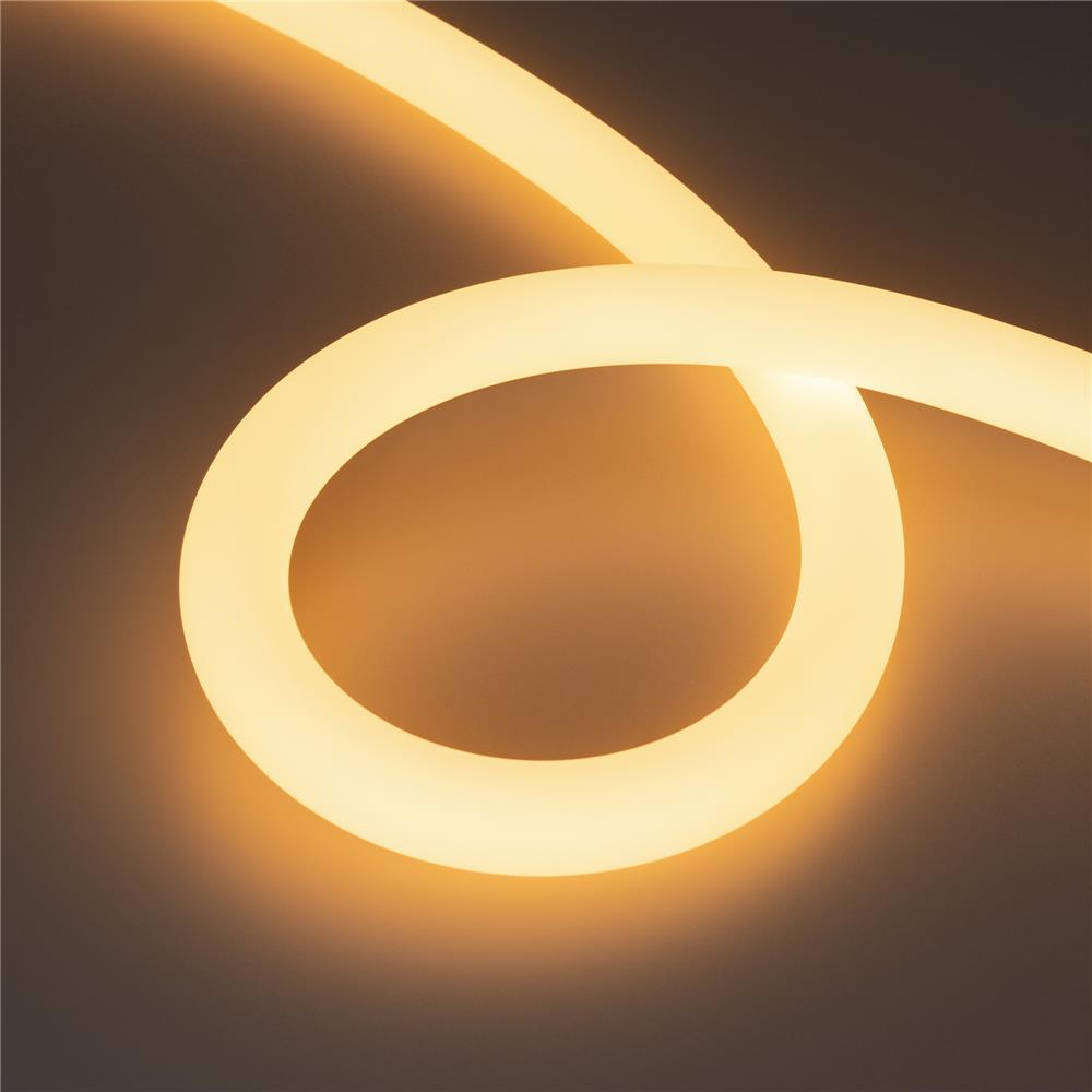 Светодиодная лента герметичная Arlight MOONLIGHT-SIDE-A336-D25mm 24V Warm2700 360deg (14.4 W/m, IP65, 2835, 5m, wire x1)