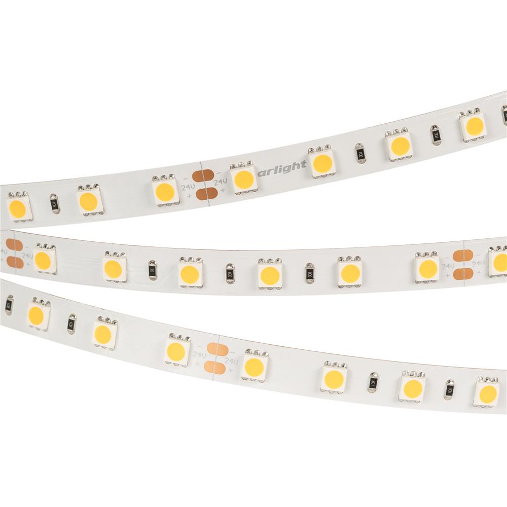 Светодиодная лента Arlight RT-B60-10mm 24V Warm3000 (14.4 W/m, IP20, 5060, 5m)
