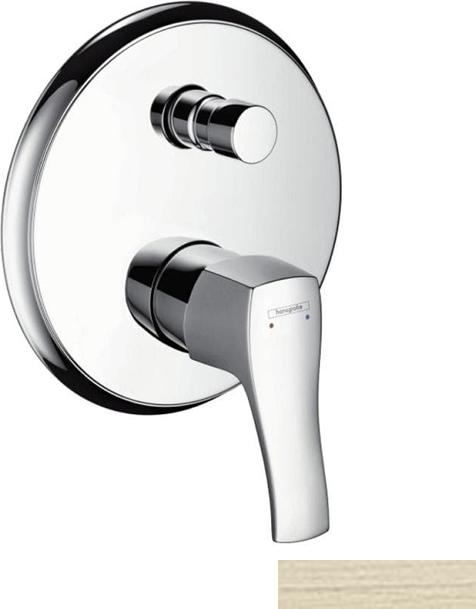 Смеситель для ванны Hansgrohe Metris Classic, шлифованный никель