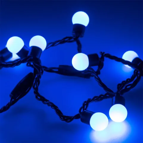 Светодиодная гирлянда Ardecoled ARD-BALL-CLASSIC-D17.5-20000-BLACK-200LED BLUE (230V, 14W)