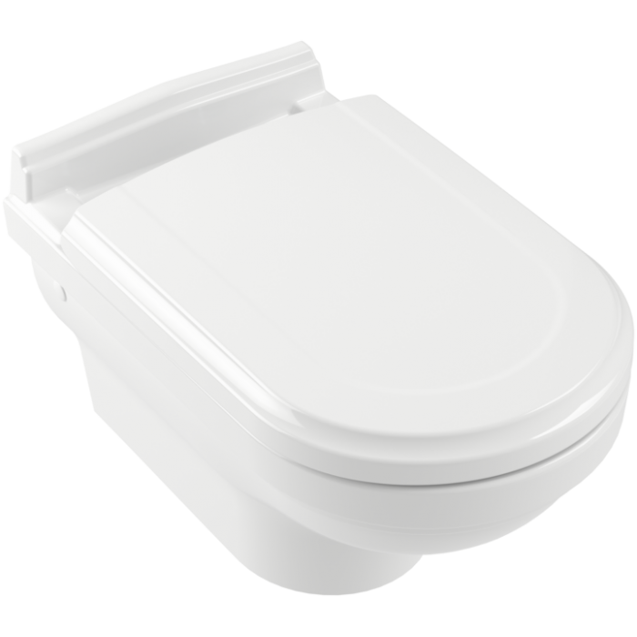 Унитаз подвесной (без сиденья) Villeroy & Boch Hommage, альпийский белый CeramicPlus