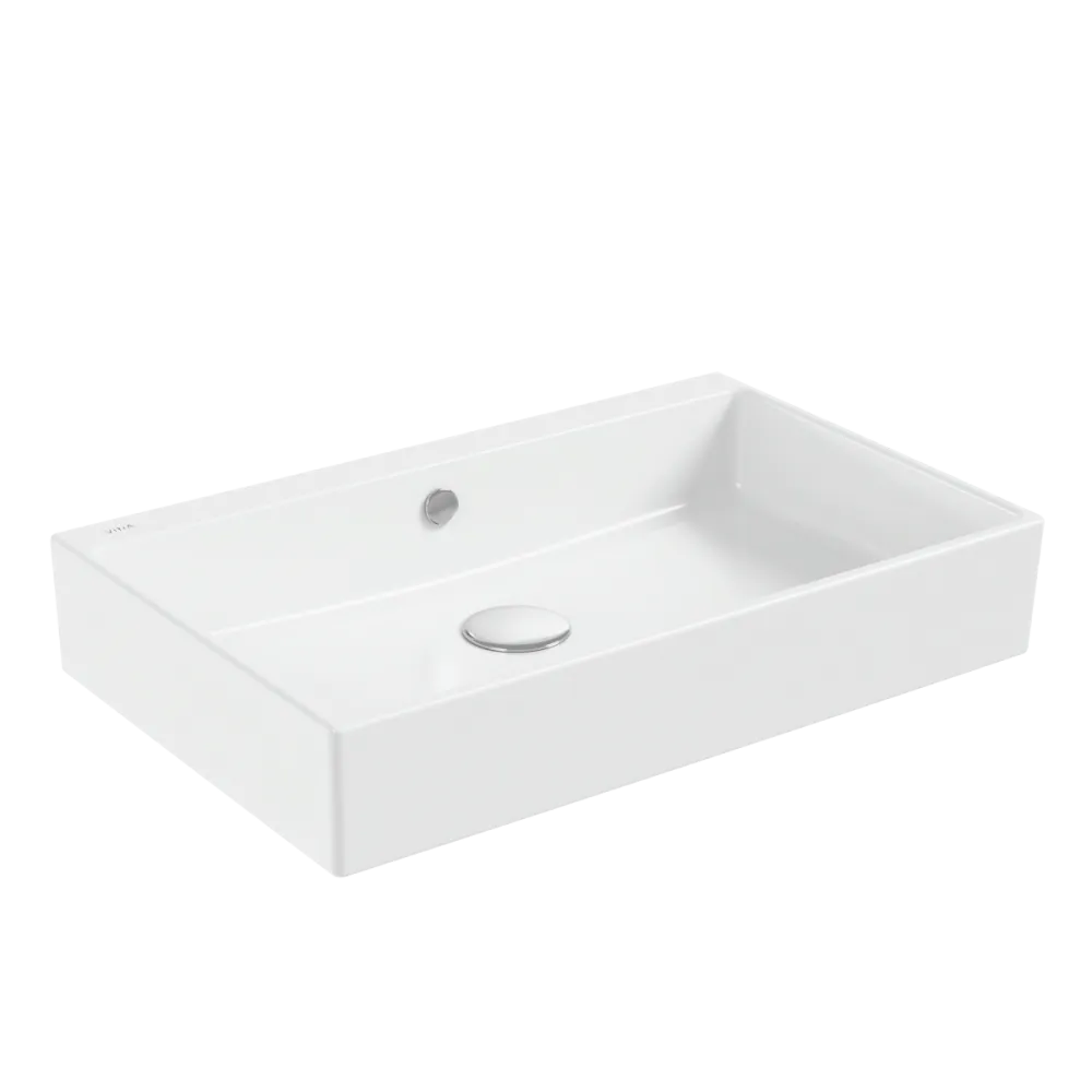 Раковина VitrA ArchiPlan 60 x 39 см белая антибактериальное покрытие Hygiene, белый