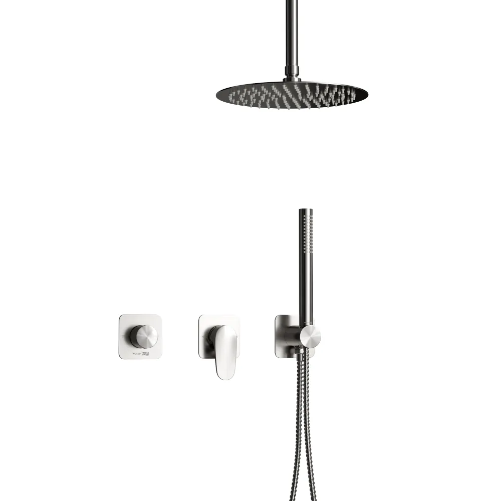 Встраиваемый комплект для душа с верхней насадкой и лейкой WasserKRAFT A1451.272.352.121.275.100.276