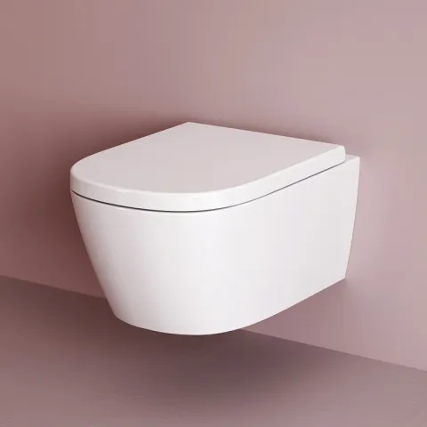 Унитаз подвесной Aquaspin с сиденьем микролифт AM.PM Libre C601901SC, белый глянцевый