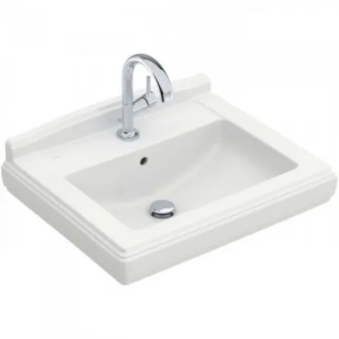 Мебельная раковина Villeroy & Boch Hommage 75, альпийский белый CeramicPlus