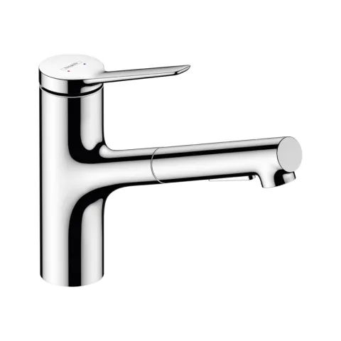 Кухонный смеситель Hansgrohe Zesis M33 150 2jet с вытяжным душем sBox lite, хром
