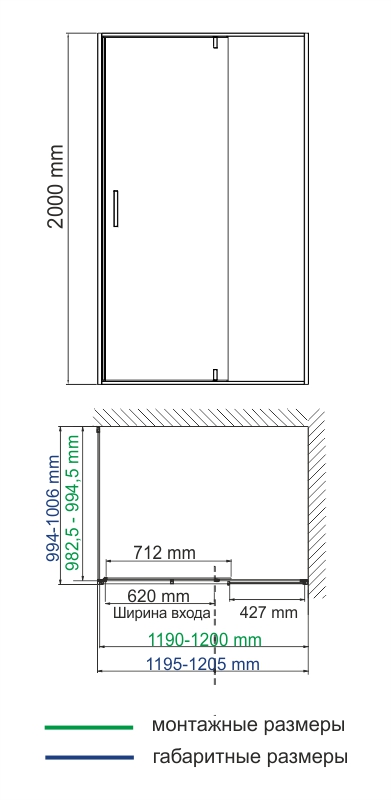 Обратная панель WasserKRAFT Aisch 55P10-RP100