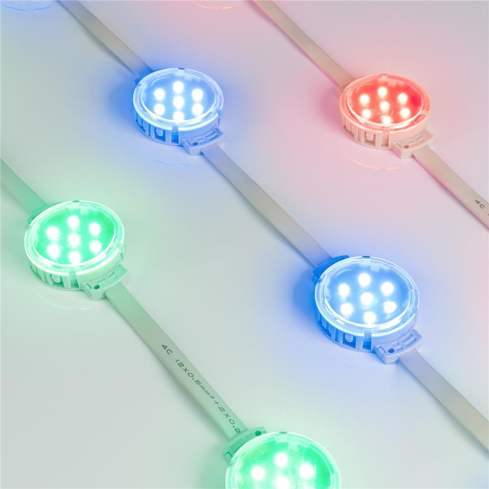 Модуль управляемый Arlight SPI-F7-D50 24V RGB-RAM-Auto (1.25W, IP68, 120 deg)