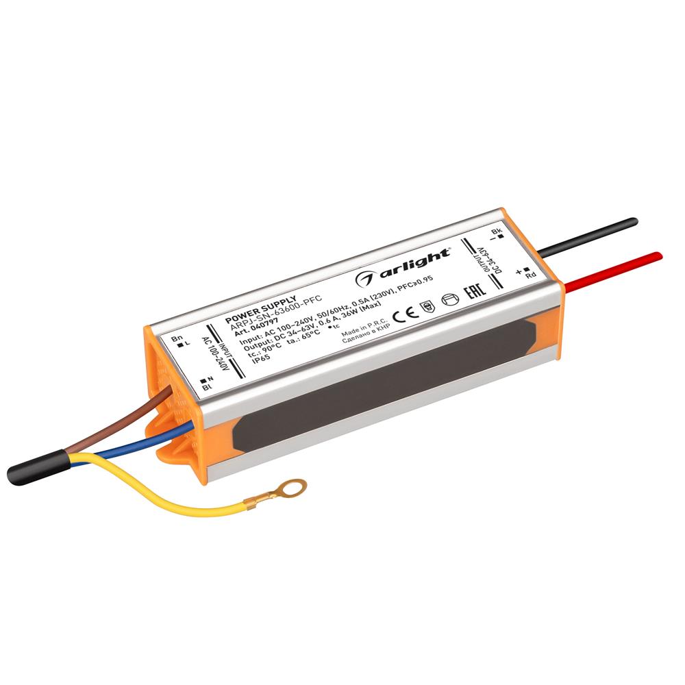 Блок питания Arlight ARPJ-SN-63600-PFC (36W, 34-63V, 600mA)