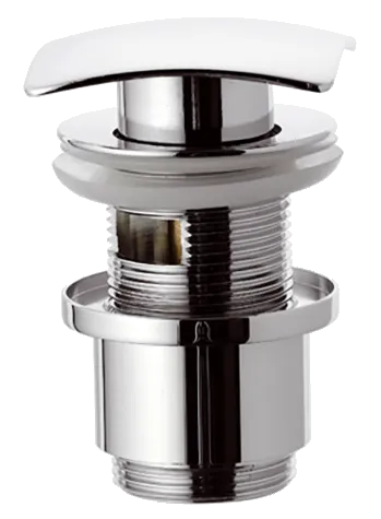 Донный клапан click-clack короткий с переливом 1 1/4" Remer 905SCC2114, хром