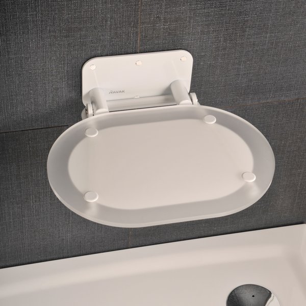 Универсальное складное сиденье для душа RAVAK Chrome Clear/Stainless