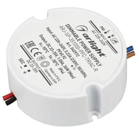 Блок питания Arlight ARJ-SP-351050-PFC-TRIAC-R (36W, 23-35V, 1050mA)