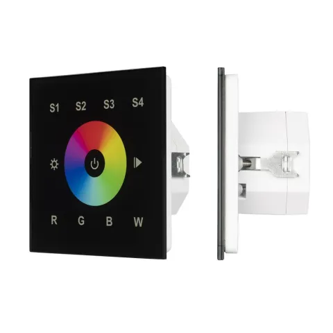 Сенсорная панель Arlight DALI-901-11-1G-4SC-RGBW-DT8-IN Black (BUS/230V)