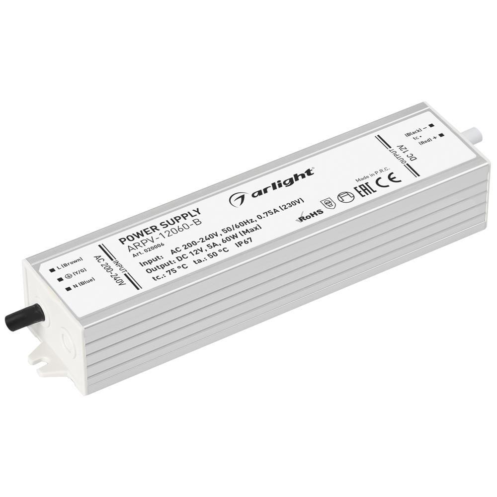 Блок питания Arlight ARPV-12060-B (12V, 5.0A, 60W)