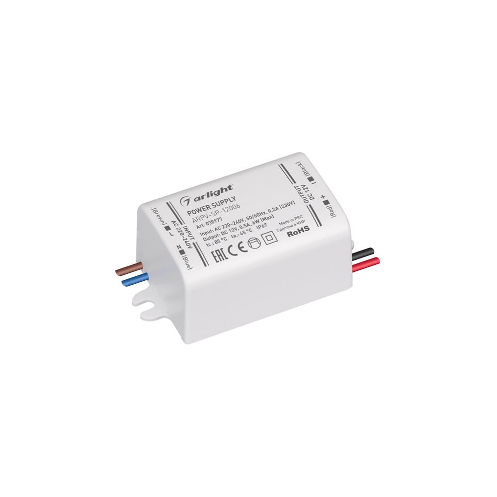 Блок питания Arlight ARPV-SP-12006 (12V, 0.5A, 6W)