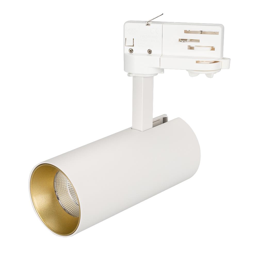 Светильник Arlight SP-POLO-TRACK-LEG-R65-8W Day4000 (WH-GD, 40 deg)
