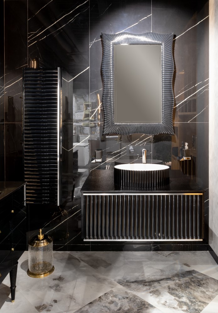 Пенал 35 см ArmadiArt Vallessi Avantgarde Canale, чёрный / хром