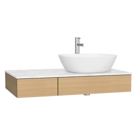 Модуль VitrA 90 см под раковину с ящиками, правосторонний, дуб