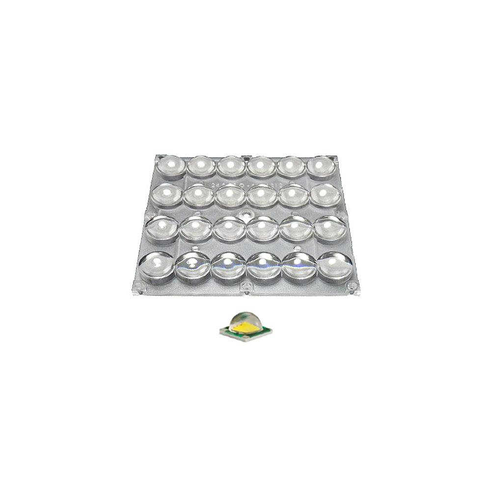 Блок линз Arlight 24B70-M120х120 (70°, 24x LED) (Turlens, -)