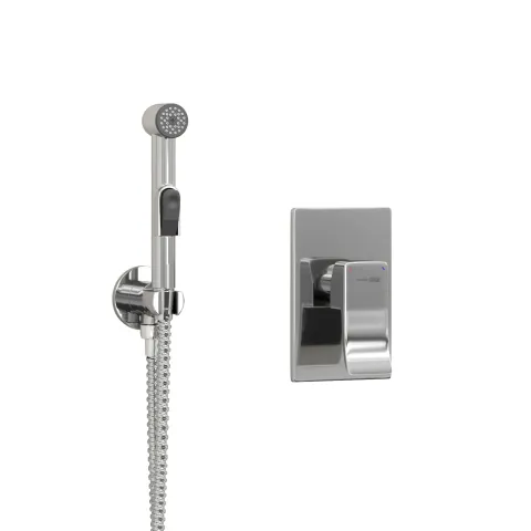 Встраиваемый комплект для биде со шлангом WasserKRAFT A010657 120 см, хром