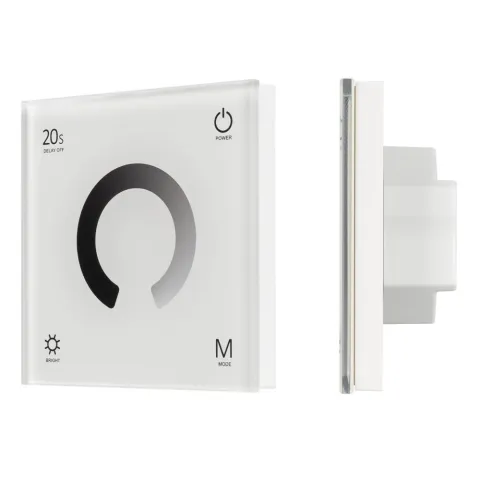 Панель Arlight SMART-P4-DIM-G-IN White (12-24V, 4x3A, Sens, 2.4G)