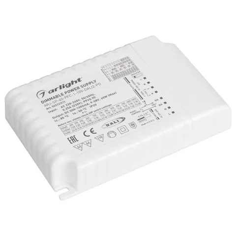 Блок питания Arlight ARJ-SP-40-PFC-1-10V-DALI2-PD (40W, 500-1050mA)