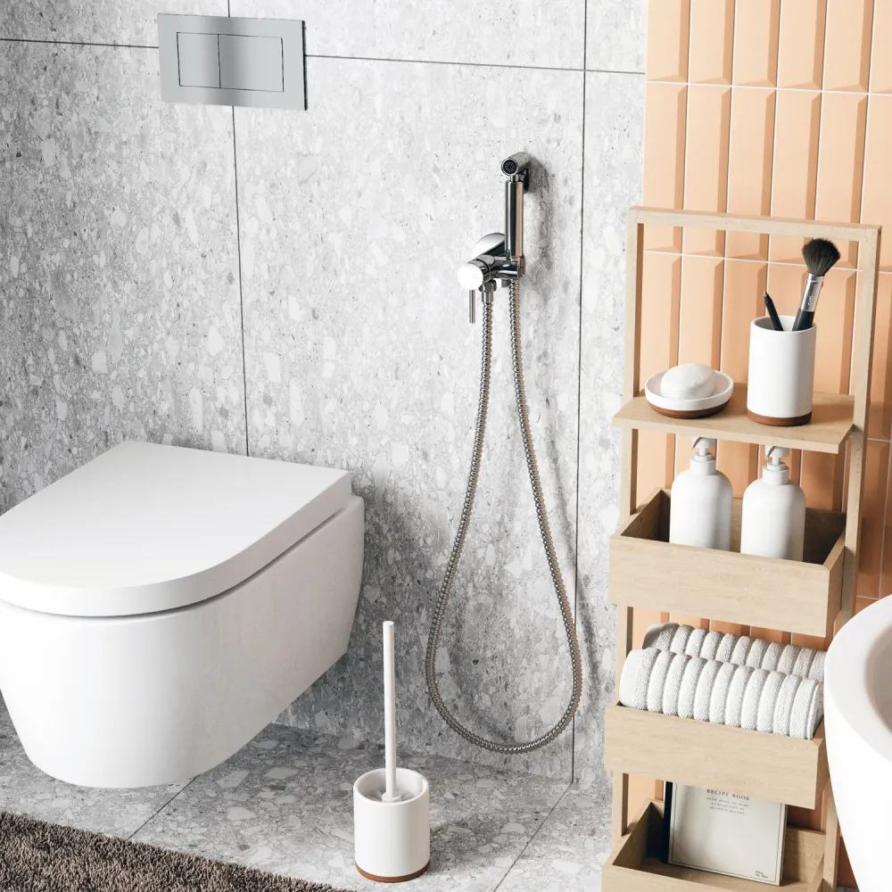 Смеситель с гигиеническим душем WasserKRAFT A70138, хром