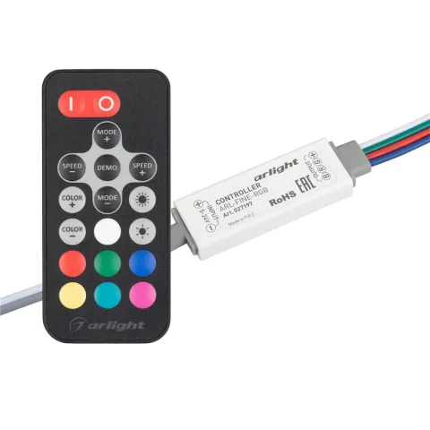 Контроллер Arlight ARL-FINE-RGB Black (5-24V, 3x2A, RF ПДУ 18кн)