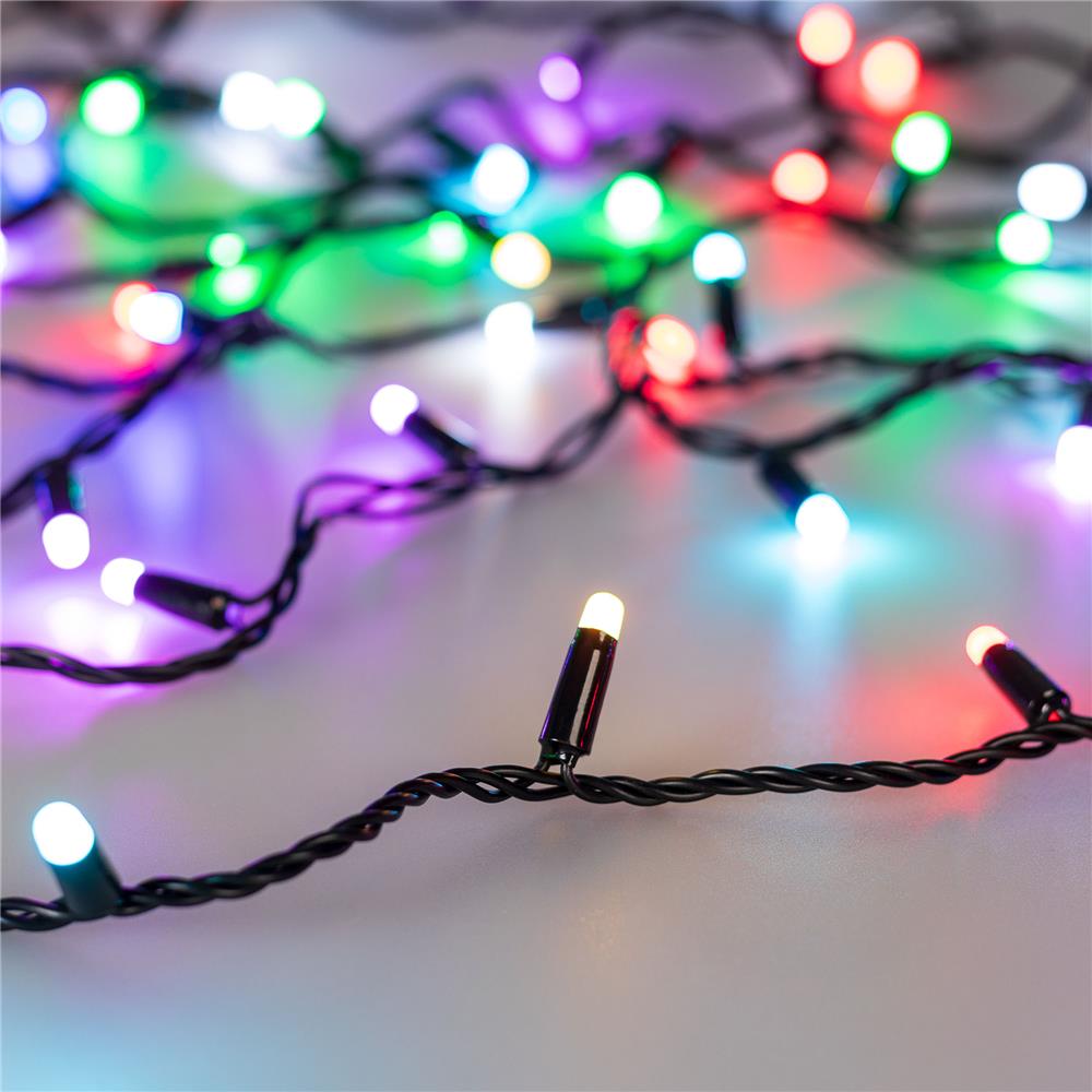 Светодиодная гирлянда Ardecoled ARD-STRING-CLASSIC-10000-BLACK-100LED-MILK-SYNC RGB (230V, 6.5W)