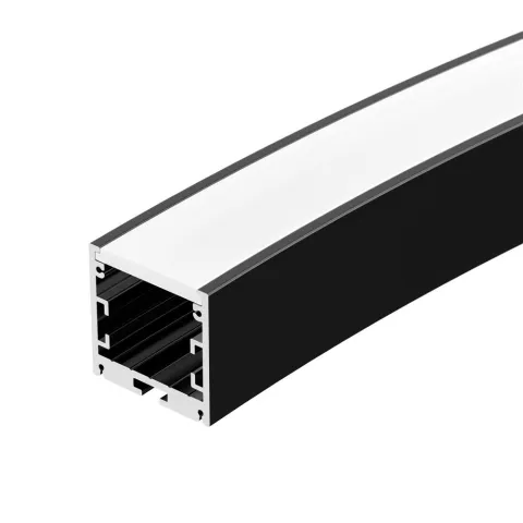 Профиль Arlight SL-ARC-3535-D1500-A45 BLACK (590мм, дуга 1 из 8)