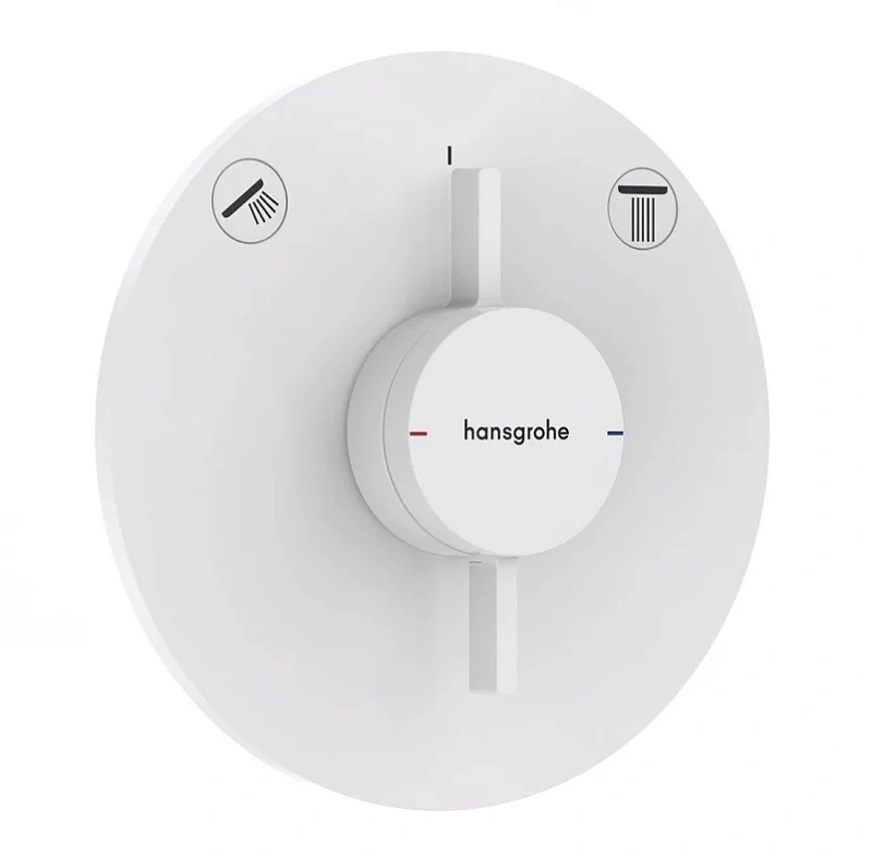Смеситель для ванны с душем Hansgrohe DuoTurn, белый матовый