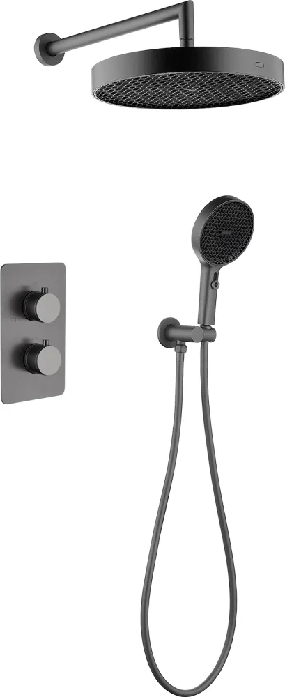 Комплект для душа Boheme Cell, графит