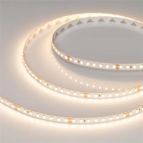 Светодиодная лента Arlight RT-A128-8mm 24V Warm2700 (9.6 W/m, IP20, 2835, 5m)