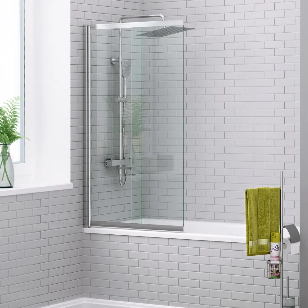 Стеклянная шторка на ванну WasserKRAFT Main 41S02-80 WS