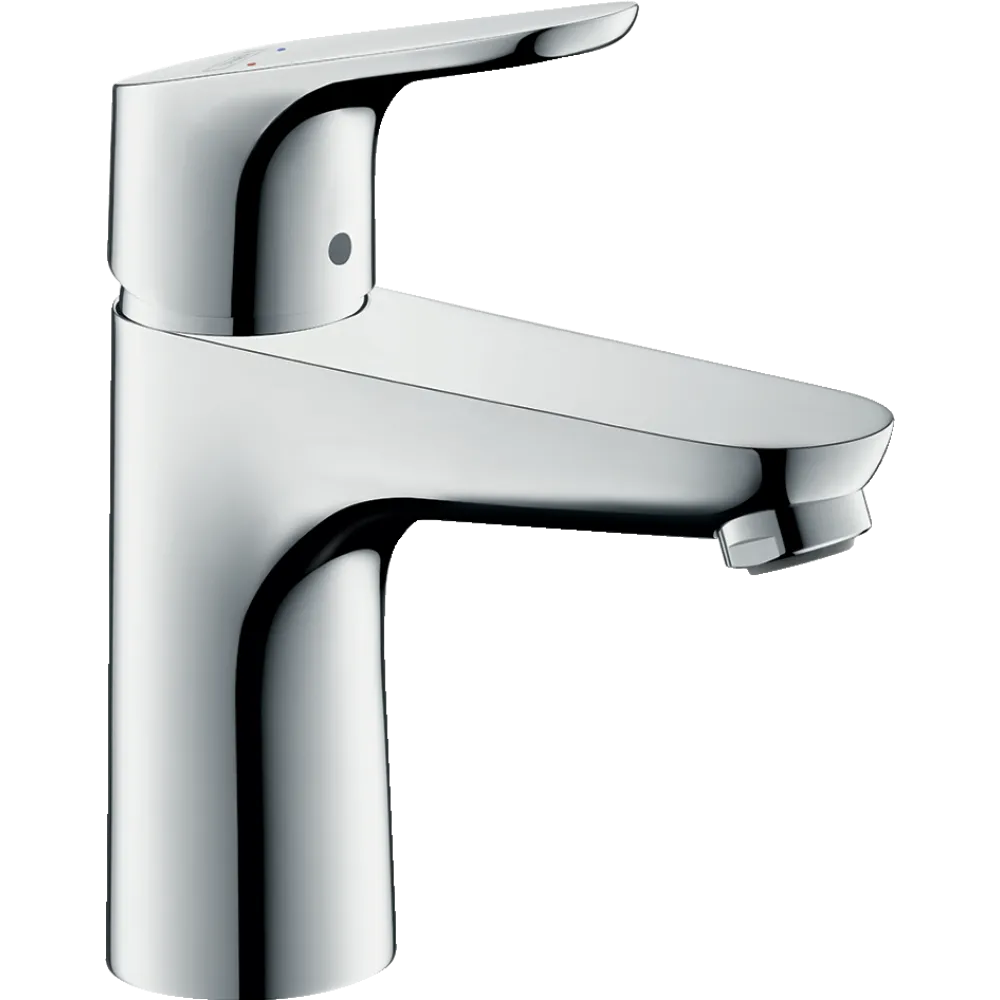 Смеситель для раковины Hansgrohe Focus 100 LowFlow, без сливного гарнитура, хром