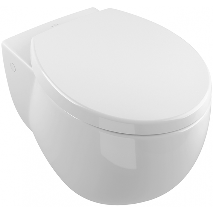 Унитаз с вертикальным смывом Villeroy & Boch Aveo new generation, альпийский белый CeramicPlus