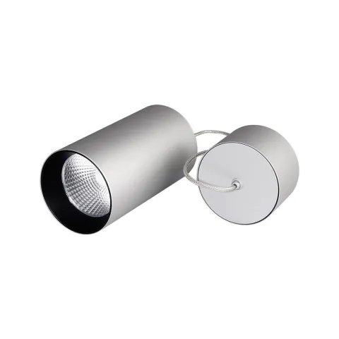 Светильник подвесной Arlight SP-POLO-R85-2-15W Day White 40deg (Silver, Black Ring)