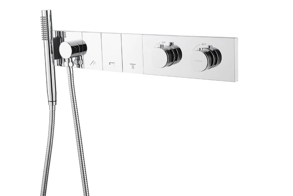 Встраиваемая душевая система Boheme Zodiac Thermo, хром